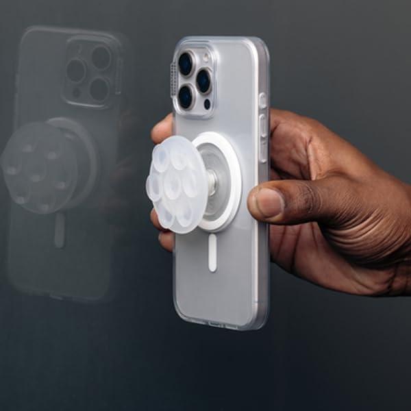 imagePopSockets Phone Grip with Expanding Kickstand Solid PopGrip WisteriaClear