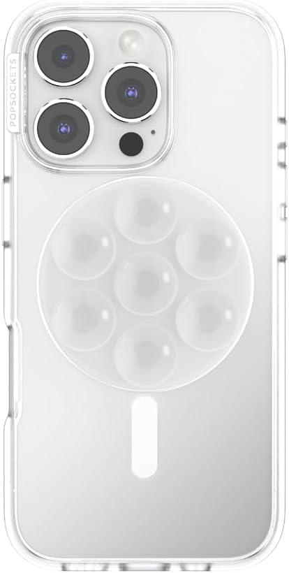 imagePopSockets Phone Grip with Expanding Kickstand Solid PopGrip WisteriaClear