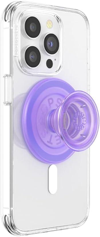 imagePopSockets Phone Grip with Expanding Kickstand Solid PopGrip WisteriaLavender