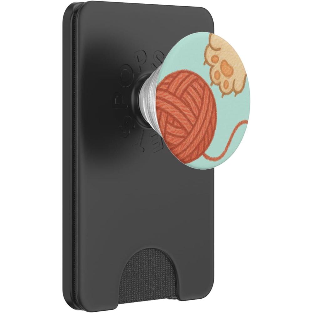 imagePopSockets Phone Grip Cat PopSocket Ball ampamp Yarn PopSockets Adhesive PopGripMagnetic PopWallet