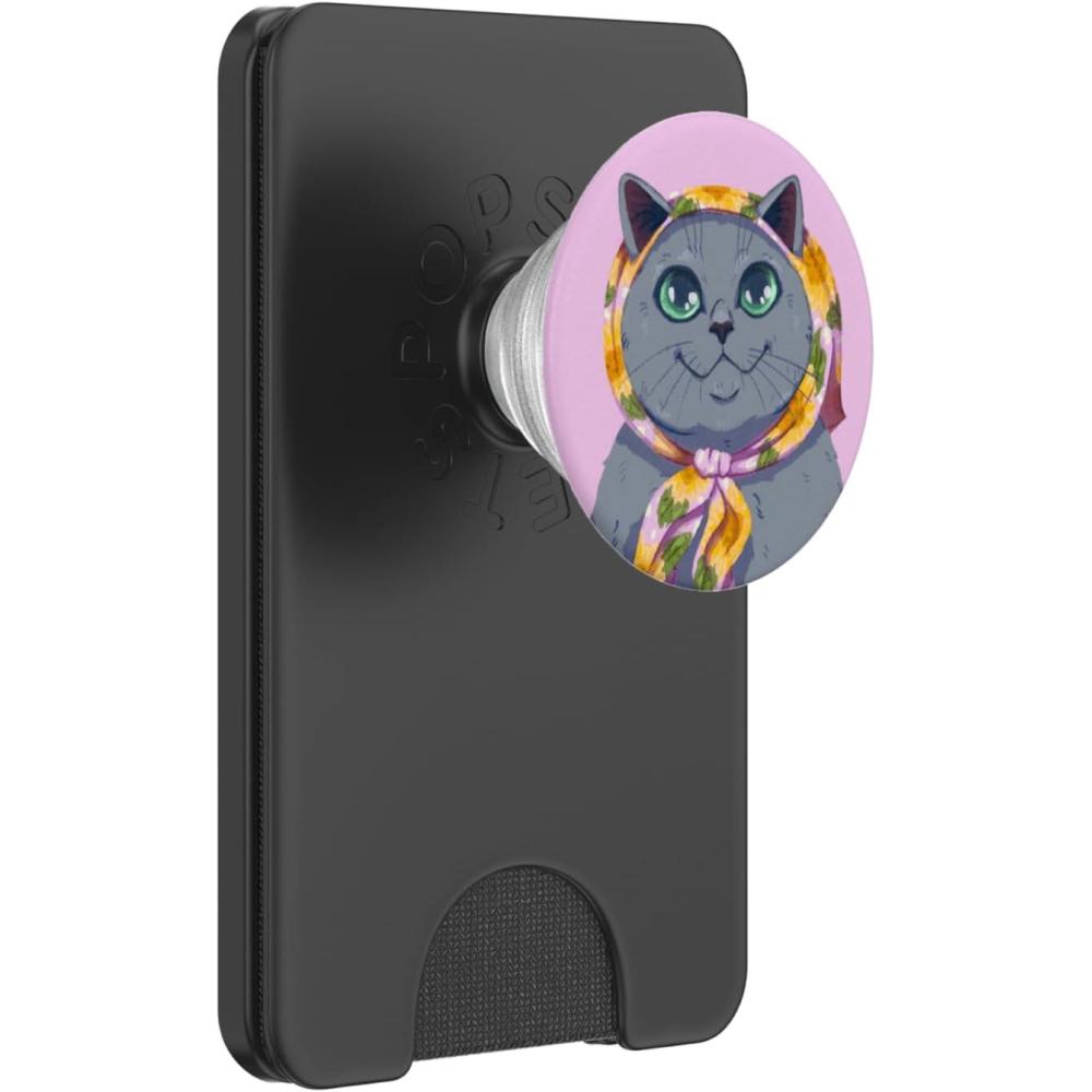 imagePopSockets Phone Grip Cat PopSocket Granny Cat PopSockets Adhesive PopGripMagnetic PopWallet