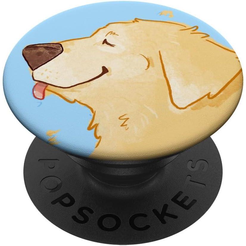 imagePopSockets Phone Grip Dog PopSocket Golden Boy PopSockets Adhesive PopGripAdhesive PopGrip