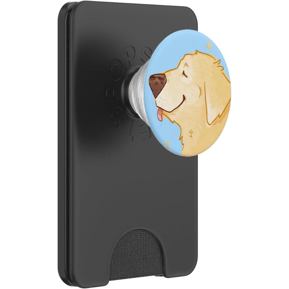 imagePopSockets Phone Grip  Dog PopSocket  Golden Boy PopSockets Adhesive PopGripMagnetic PopWallet