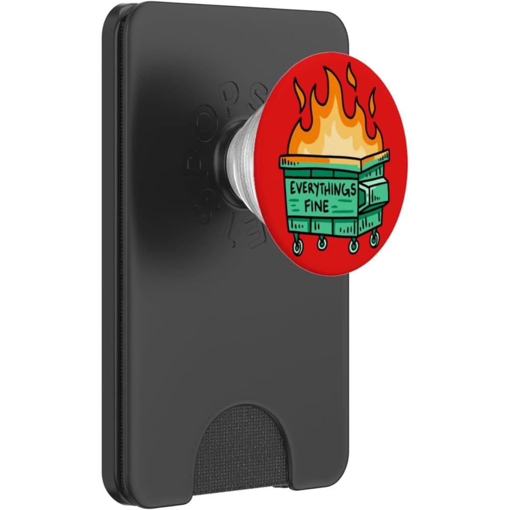 imagePopSockets Phone Grip  Funny PopSocket  Everythings Fine PopSockets Adhesive PopGripMagnetic PopWallet