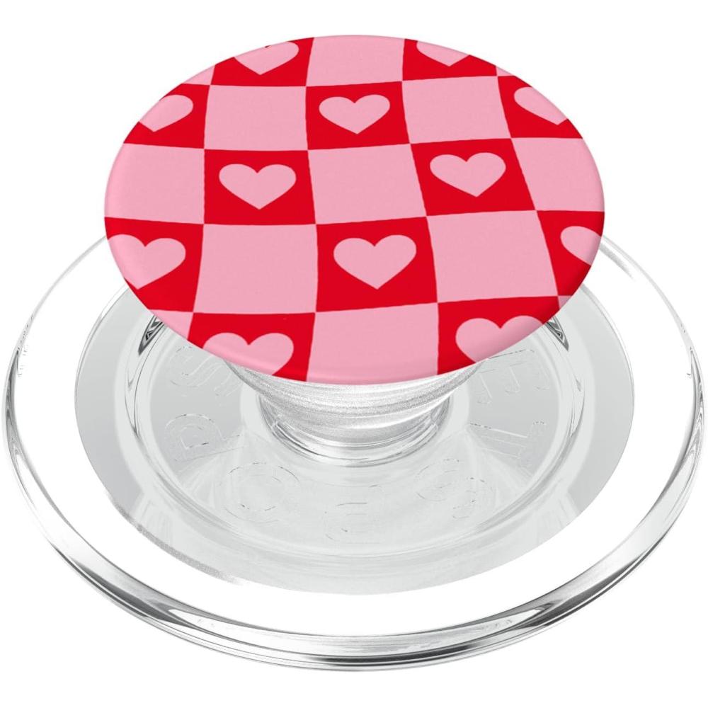 imagePopSockets Phone Grip Heart PopSocket Checkmate Heart PopSockets Adhesive PopGripMagnetic PopGrip