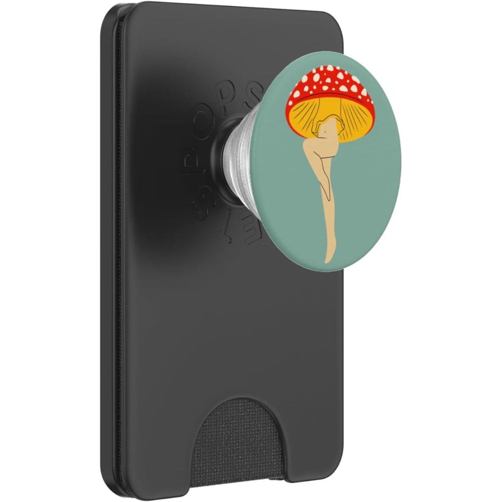 imagePopSockets Phone Grip  Mushroom PopSocket  Shroom Lady PopSockets Adhesive PopGripMagnetic PopWallet