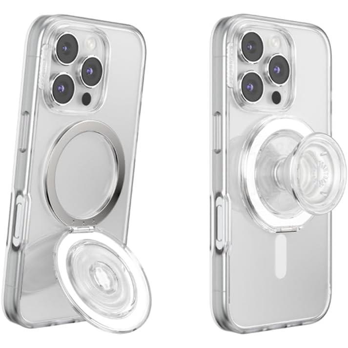 imagePopSockets Phone Grip with Expanding Kickstand Solid PopGrip WisteriaClear
