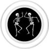 PopSockets Phone Grip – Funny PopSocket – Dancing Skeleton PopSockets Adhesive PopGrip(Magnetic PopGrip)