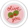PopSockets Phone Grip – Heart PopSocket – Olive You PopSockets Adhesive PopGrip(Magnetic PopGrip)