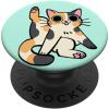PopSockets Phone Grip – Cat PopSocket – Clean Cat PopSockets Adhesive PopGrip(Adhesive PopGrip)