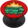 PopSockets Phone Grip – Funny PopSocket – Everythings Fine PopSockets Adhesive PopGrip(Adhesive PopGrip)