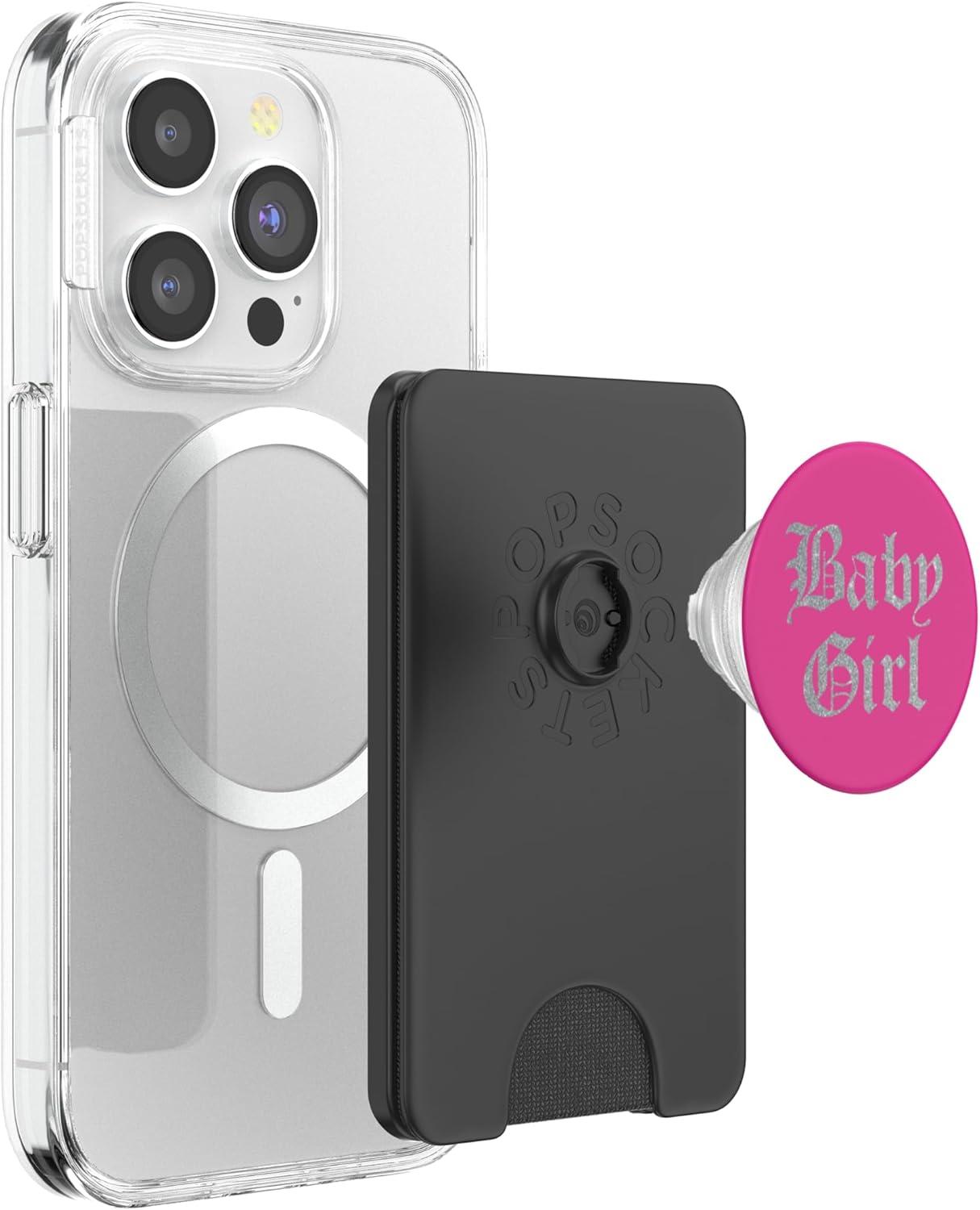 imagePopSockets Phone Grip with Expanding Kickstand Baby Girl PopSockets Adhesive PopGripMagnetic PopWallet