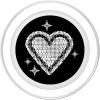 PopSockets Phone Grip – Heart PopSocket – Pixel Heart PopSockets Adhesive PopGrip(Magnetic PopGrip)