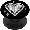 PopSockets Phone Grip – Heart PopSocket – Pixel Heart PopSockets Adhesive PopGrip(Adhesive PopGrip)