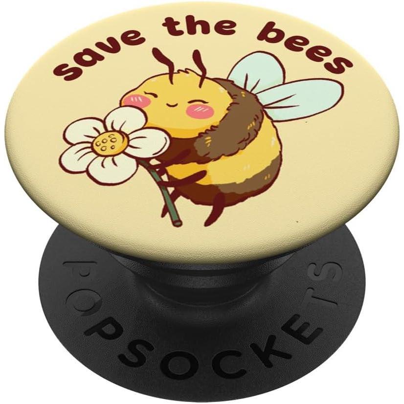 imagePopSockets Phone Grip Bee PopSocket Save The Bees PopSockets Adhesive PopGripAdhesive PopGrip