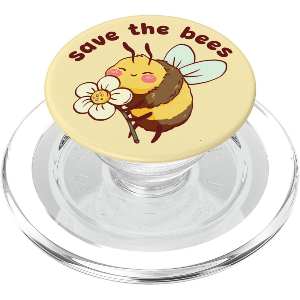 imagePopSockets Phone Grip Bee PopSocket Save The Bees PopSockets Adhesive PopGripMagnetic PopGrip