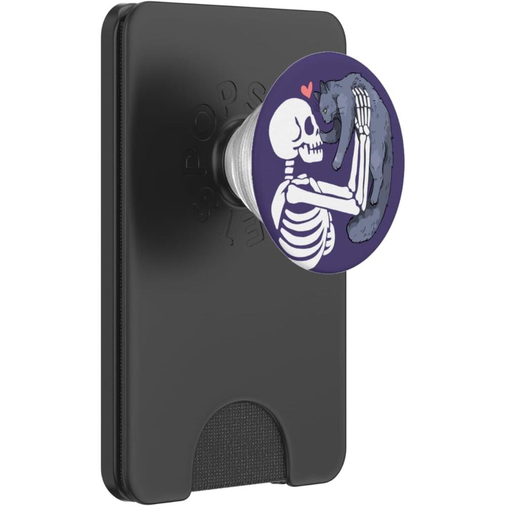 imagePopSockets Skull ampamp Goth Phone Grip ampamp Stand Skeleton ampamp Cat PopSockets Adhesive PopGripMagnetic PopWallet