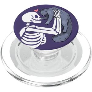 PopSockets Skull & Goth Phone Grip & Stand – Skeleton & Cat PopSockets Adhesive PopGrip(Magnetic PopGrip)