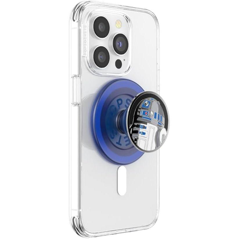 imagePopSockets Phone Grip for MagSafe with Kickstand Magnetic Stand Swappable Top Secure Hold for iPhone MagSafe Cases Phone ampamp Tablet Grip Starwars  Enamel Welcome to MustafarR2D2 Enamel