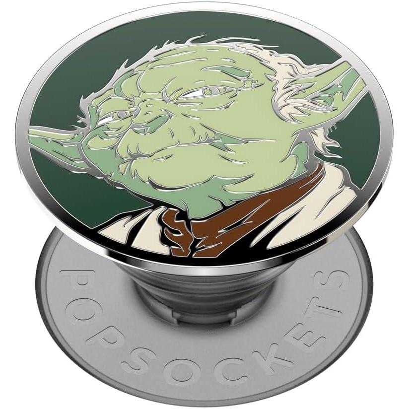imagePopSockets Phone Grip for MagSafe with Kickstand Magnetic Stand Swappable Top Secure Hold for iPhone MagSafe Cases Phone ampamp Tablet Grip Starwars  Enamel Welcome to MustafarYoda Enamel