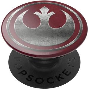 PopSockets Phone Grip for MagSafe with Kickstand, Magnetic Stand, Swappable Top, Secure Hold for iPhone MagSafe Cases, Phone & Tablet Grip, Starwars – Enamel Welcome to Mustafar(Rebel Icon)