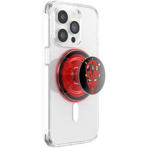 PopSockets Phone Grip for MagSafe with Kickstand, Magnetic Stand, Swappable Top, Secure Hold for iPhone MagSafe Cases, Phone & Tablet Grip, Starwars – Enamel Welcome to Mustafar(Enamel Darth Maul)