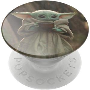 PopSockets Phone Grip for MagSafe with Kickstand, Magnetic Stand, Swappable Top, Secure Hold for iPhone MagSafe Cases, Phone & Tablet Grip, Starwars – Enamel Welcome to Mustafar(The Child Cup)