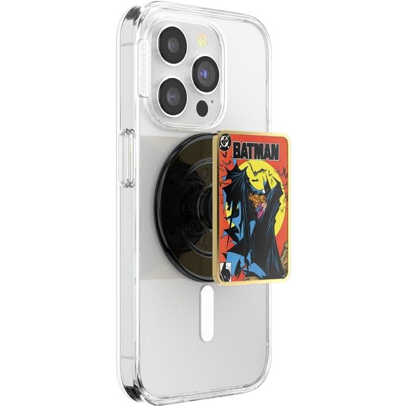 imagePopSockets Phone Grip for MagSafe with Kickstand Magnetic Stand Swappable Top Secure Hold for iPhone MagSafe Cases Phone ampamp Tablet Grip Batman  Enamel I Am VengeanceComic Cover