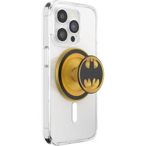 PopSockets Phone Grip for MagSafe with Kickstand, Magnetic Stand, Swappable Top, Secure Hold for iPhone MagSafe Cases, Phone & Tablet Grip, Batman – Enamel I Am Vengeance(Bat Symbol)