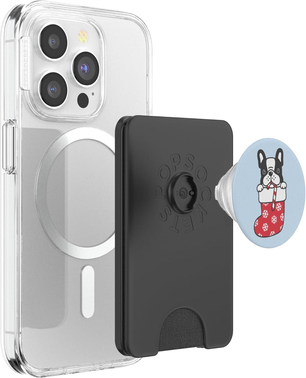 imagePopSockets Phone Grip with Expanding Kickstand Stocking Pup PopSockets Adhesive PopGripMagnetic PopWallet