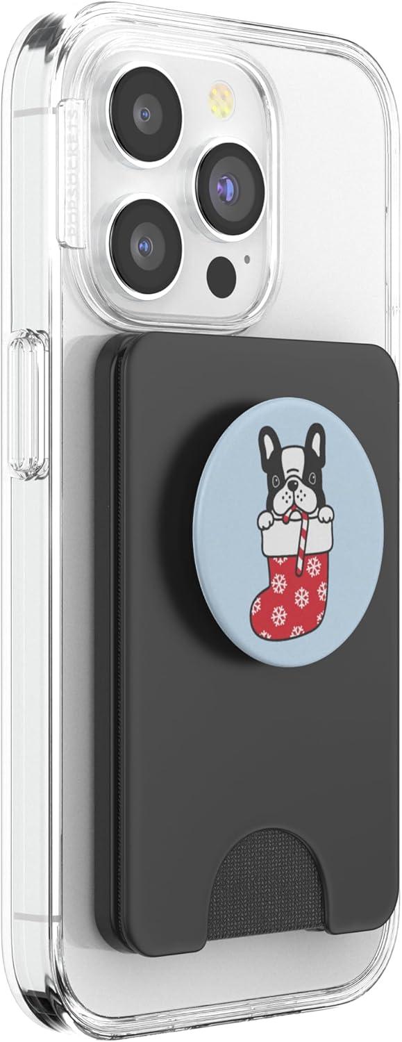 imagePopSockets Phone Grip with Expanding Kickstand Stocking Pup PopSockets Adhesive PopGripMagnetic PopWallet