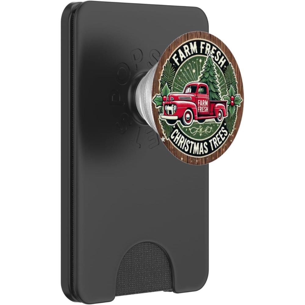 imageFarm Fresh Christmas Tree Design PopSockets Adhesive PopGripMagnetic PopWallet