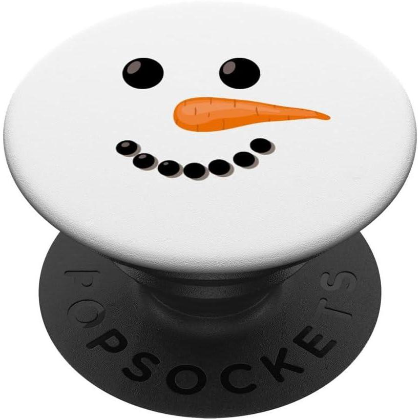 imageFunny Christmas Winter Holiday Snowman Face Mobile Grip PopSockets Adhesive PopGripAdhesive PopGrip