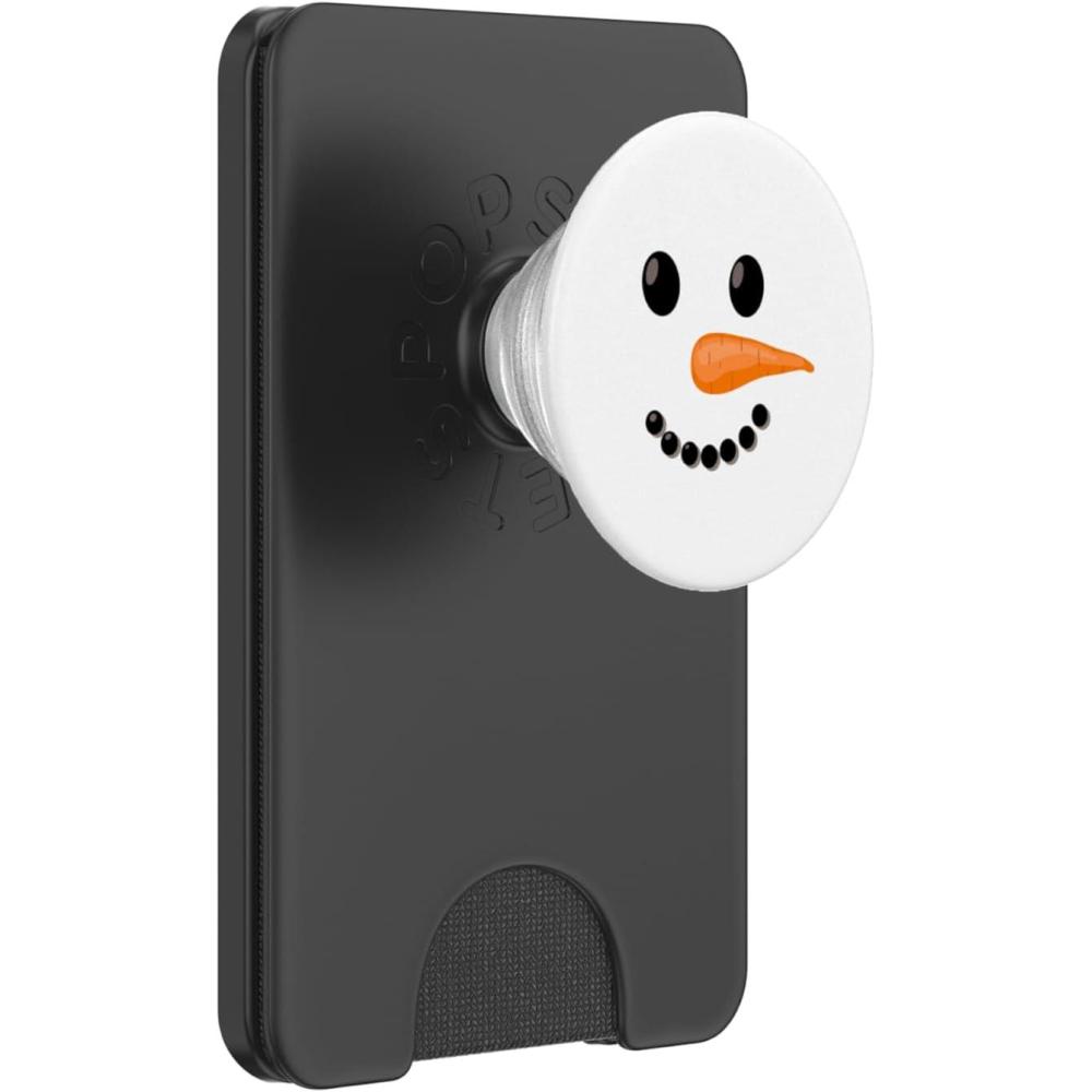 imageFunny Christmas Winter Holiday Snowman Face Mobile Grip PopSockets Adhesive PopGripMagnetic PopWallet