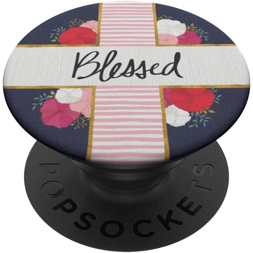 imagePopSockets Phone Grip with Expanding Kickstand Blessed PopSockets Adhesive PopGripAdhesive PopGrip