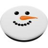 Funny Christmas Winter Holiday Snowman Face Mobile Grip PopSockets Adhesive PopGrip(Adhesive PopGrip)
