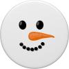 Funny Christmas Winter Holiday Snowman Face Mobile Grip PopSockets Adhesive PopGrip(Adhesive PopGrip)