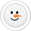 Funny Christmas Winter Holiday Snowman Face Mobile Grip PopSockets Adhesive PopGrip(Magnetic PopGrip)