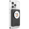 Funny Christmas Winter Holiday Snowman Face Mobile Grip PopSockets Adhesive PopGrip(Magnetic PopWallet)