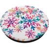 Snowflakes Winter Holiday Christmas Preppy Pink Snowflake PopSockets Adhesive PopGrip(Adhesive PopGrip)