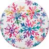 Snowflakes Winter Holiday Christmas Preppy Pink Snowflake PopSockets Adhesive PopGrip(Adhesive PopGrip)