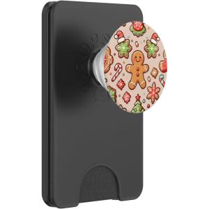 Christmas Trees Lights Gingerbread Snowflake Cookie Lovers PopSockets Adhesive PopGrip(Magnetic PopWallet)