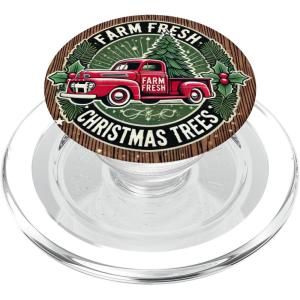 Farm Fresh Christmas Tree Design PopSockets Adhesive PopGrip(Magnetic PopGrip)