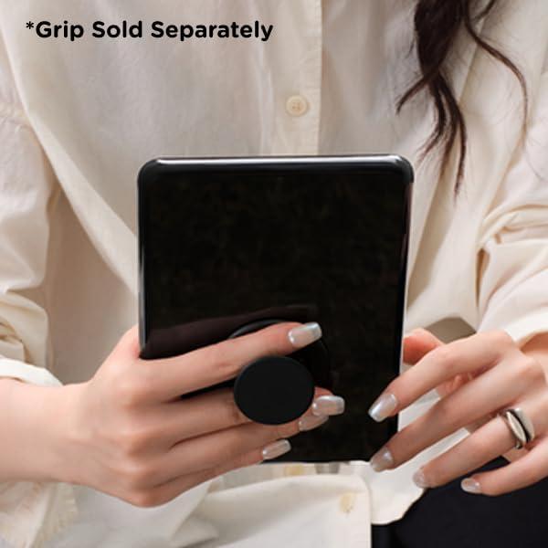 imagePopSockets Kindle Paperwhite Case 12th Gen 7 202425 Signature Edition ampamp Colorsoft  Slim Protective Cover with Builtin MagSafe Ring for MagSafe PopGrip EReader Accessory  Black Translucent