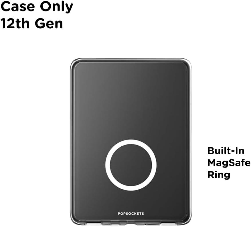 imagePopSockets Kindle Paperwhite Case 12th Gen 7 202425 Signature Edition ampamp Colorsoft  Slim Protective Cover with Builtin MagSafeCompatible Ring for MagSafe PopGrip EReader Accessory  Clear
