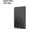 PopSockets Kindle Paperwhite 2021 Case (11th Gen, 6.8”) & Signature Edition – Slim Protective Cover with Built-in MagSafe-Compatible Ring for MagSafe PopGrip, E-Reader Accessory – Black Translucent