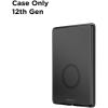 PopSockets Kindle Paperwhite Case (12th Gen, 7”, 2024/25), Signature Edition & Colorsoft – Slim Protective Cover with Built-in MagSafe Ring for MagSafe PopGrip, E-Reader Accessory – Black Translucent