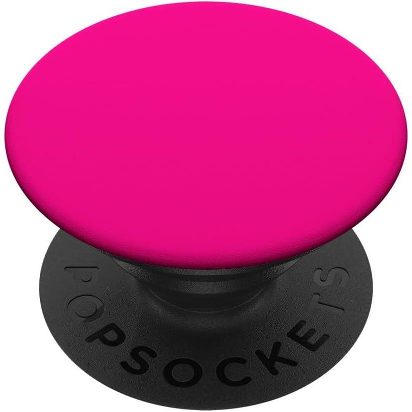 imagePopSockets Phone Grip ampamp Stand Hot Pink PopSockets PopGrip for MagSafeAdhesive PopGrip