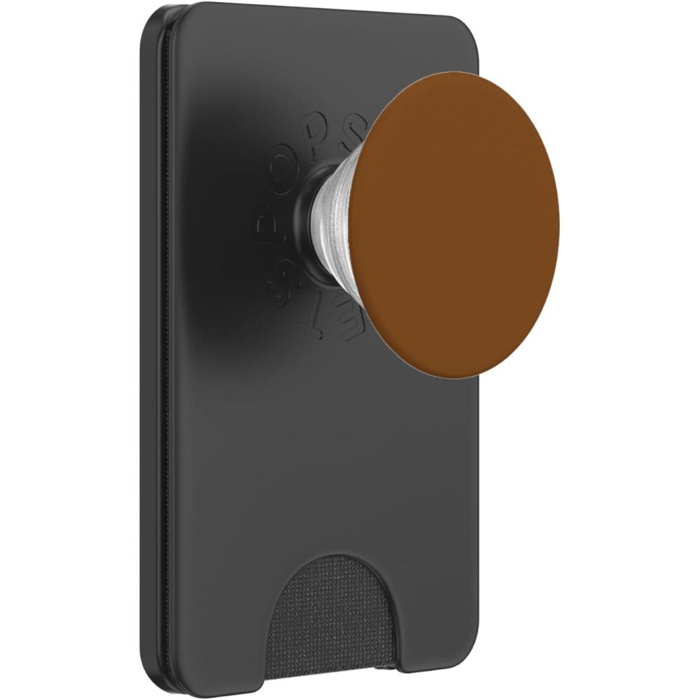 imagePopSockets Phone Grip ampamp Stand  Brown PopSockets Adhesive PopGripMagnetic PopWallet