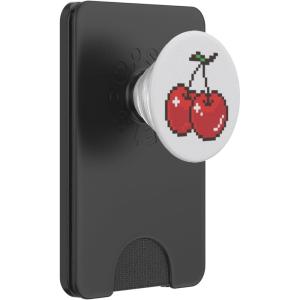 PopSockets Phone Grip & Stand – 8 Bit Cherries PopSockets Adhesive PopGrip(Magnetic PopWallet)